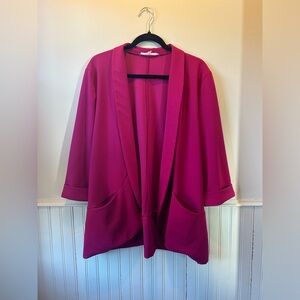 Silver Icing Pepper & Zoe Weekday Pocket Blazer Pink 2x/XXL